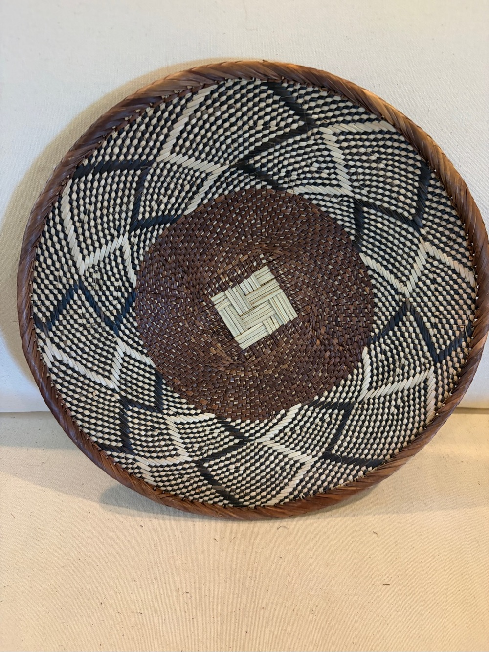 NEW Africa Woven Basket. Made by the Binga people of Zambia/Zimbabwe